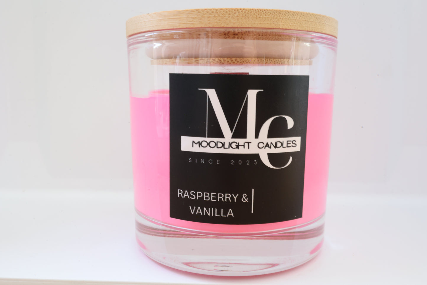 Raspberry & Vanilla Soy Wax Candle